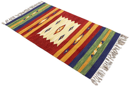  Moderner Kelim Teppich - Samak (90x160 cm) - Premium Teppich from German Carpet Shop - Just €45! Shop now at German Carpet Shop