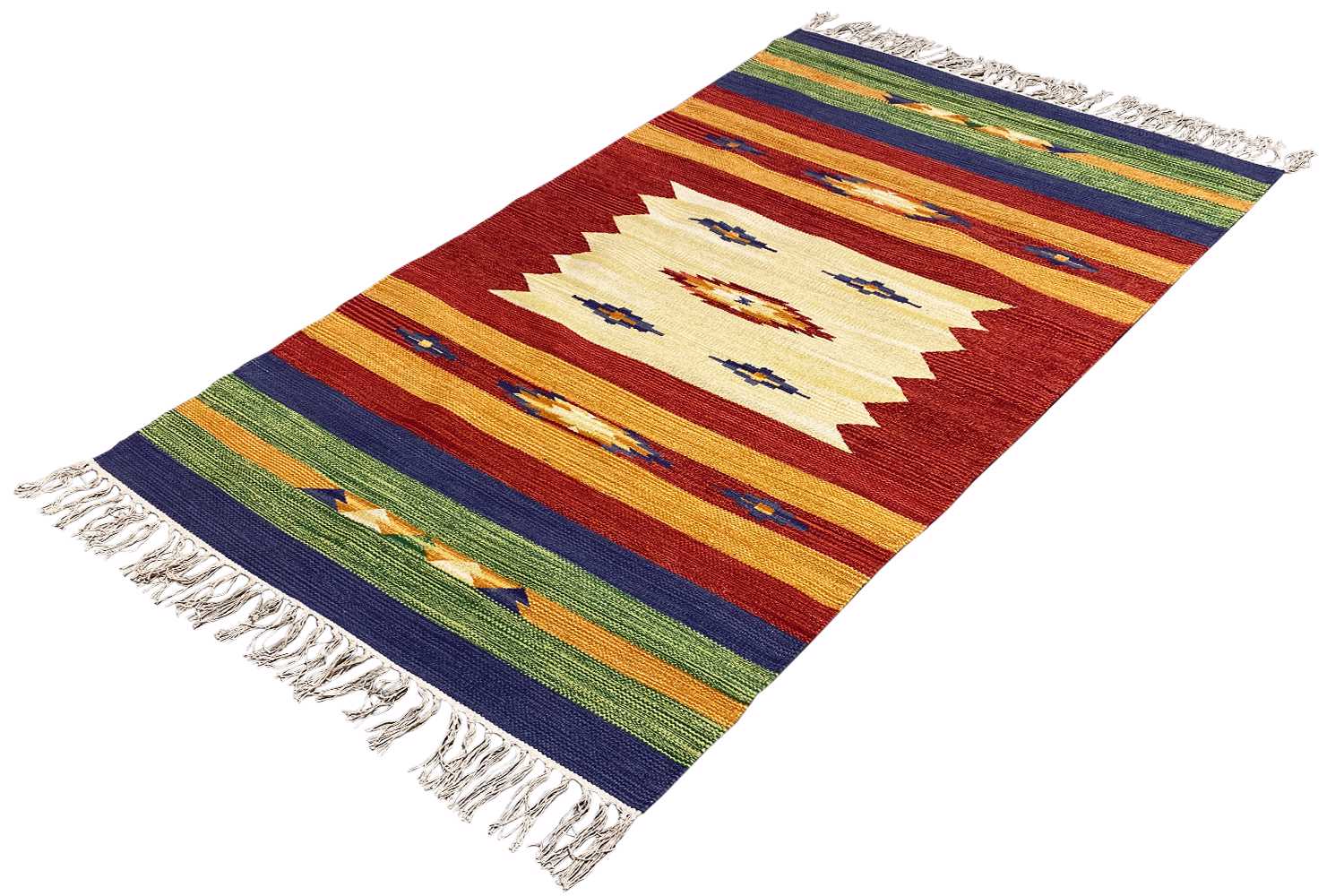  Moderner Kelim Teppich - Samak (90x160 cm) - Premium Teppich from German Carpet Shop - Just €45! Shop now at German Carpet Shop