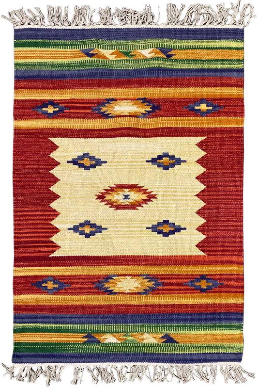  Moderne Kelim Teppiche -  Samak (60x90 cm) - Premium Teppich from German Carpet Shop - Just €29! Shop now at German Carpet Shop