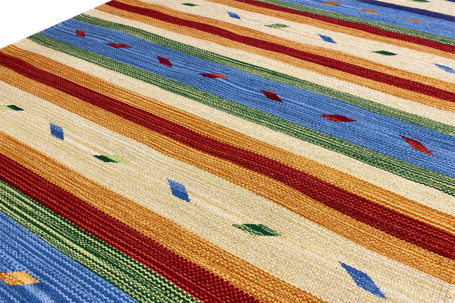  Moderner Kelim Teppich - Samak (90x160 cm) - Premium Teppich from German Carpet Shop - Just €45! Shop now at German Carpet Shop