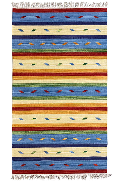  Moderner Kelim Teppich - Samak (90x160 cm) - Premium Teppich from German Carpet Shop - Just €45! Shop now at German Carpet Shop