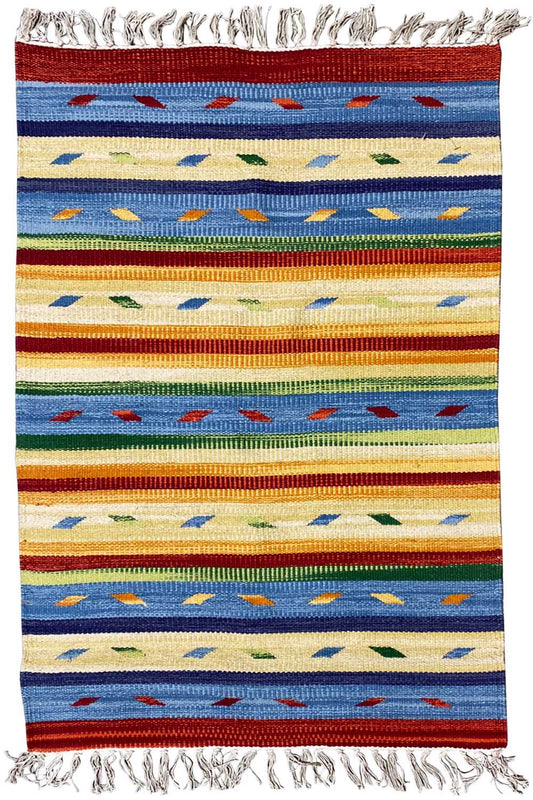  Moderne Kelim Teppich -  Samak (60x90 cm) - Premium Teppich from German Carpet Shop - Just €29! Shop now at German Carpet Shop