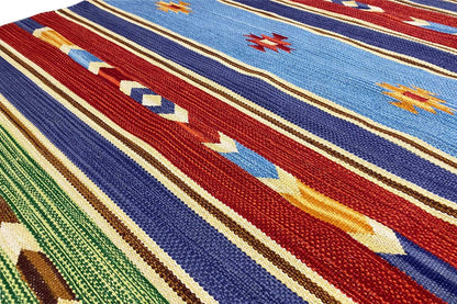  Moderner Kelim Teppich - Samak (90x160 cm) - Premium Teppich from German Carpet Shop - Just €45! Shop now at German Carpet Shop