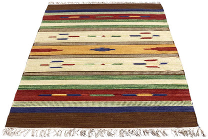  Moderner Kelim Teppich - Samak (90x160 cm) - Premium Teppich from German Carpet Shop - Just €45! Shop now at German Carpet Shop