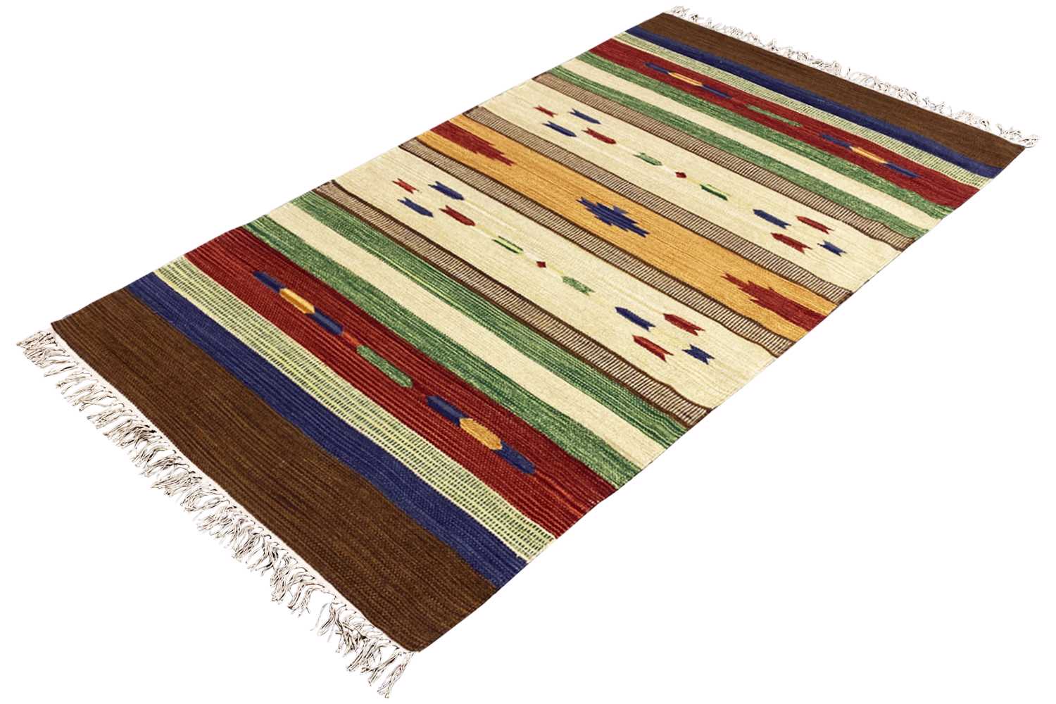  Moderner Kelim Teppich - Samak (90x160 cm) - Premium Teppich from German Carpet Shop - Just €45! Shop now at German Carpet Shop