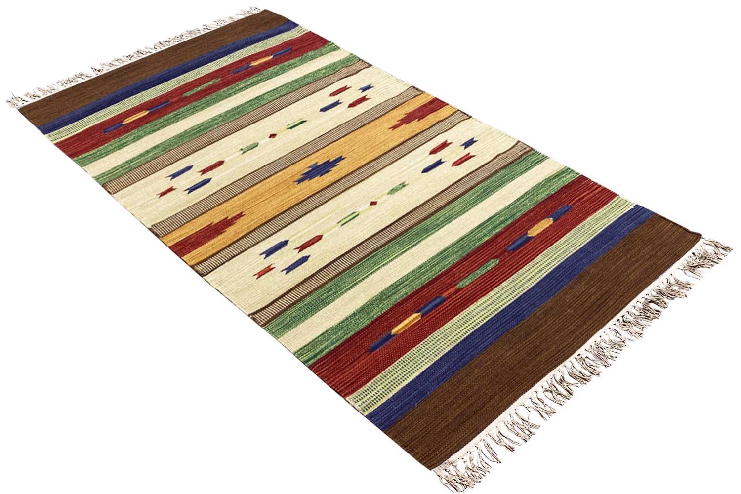  Moderner Kelim Teppich - Samak (90x160 cm) - Premium Teppich from German Carpet Shop - Just €45! Shop now at German Carpet Shop