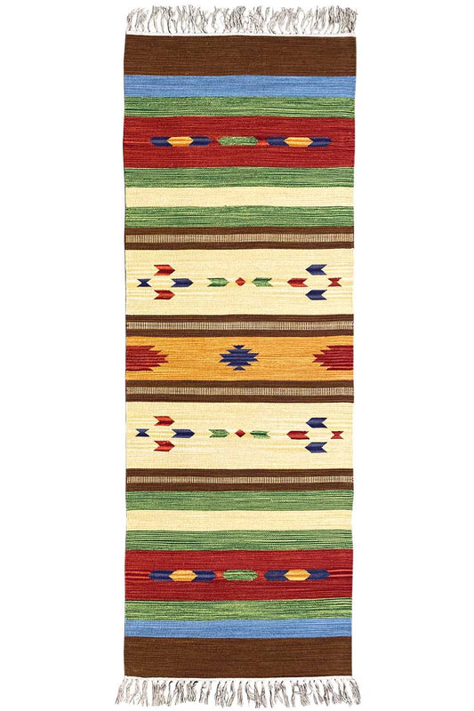  Moderner Kelim Teppich - Samak (80x200 cm) - Premium Teppich from German Carpet Shop - Just €49.90! Shop now at German Carpet Shop