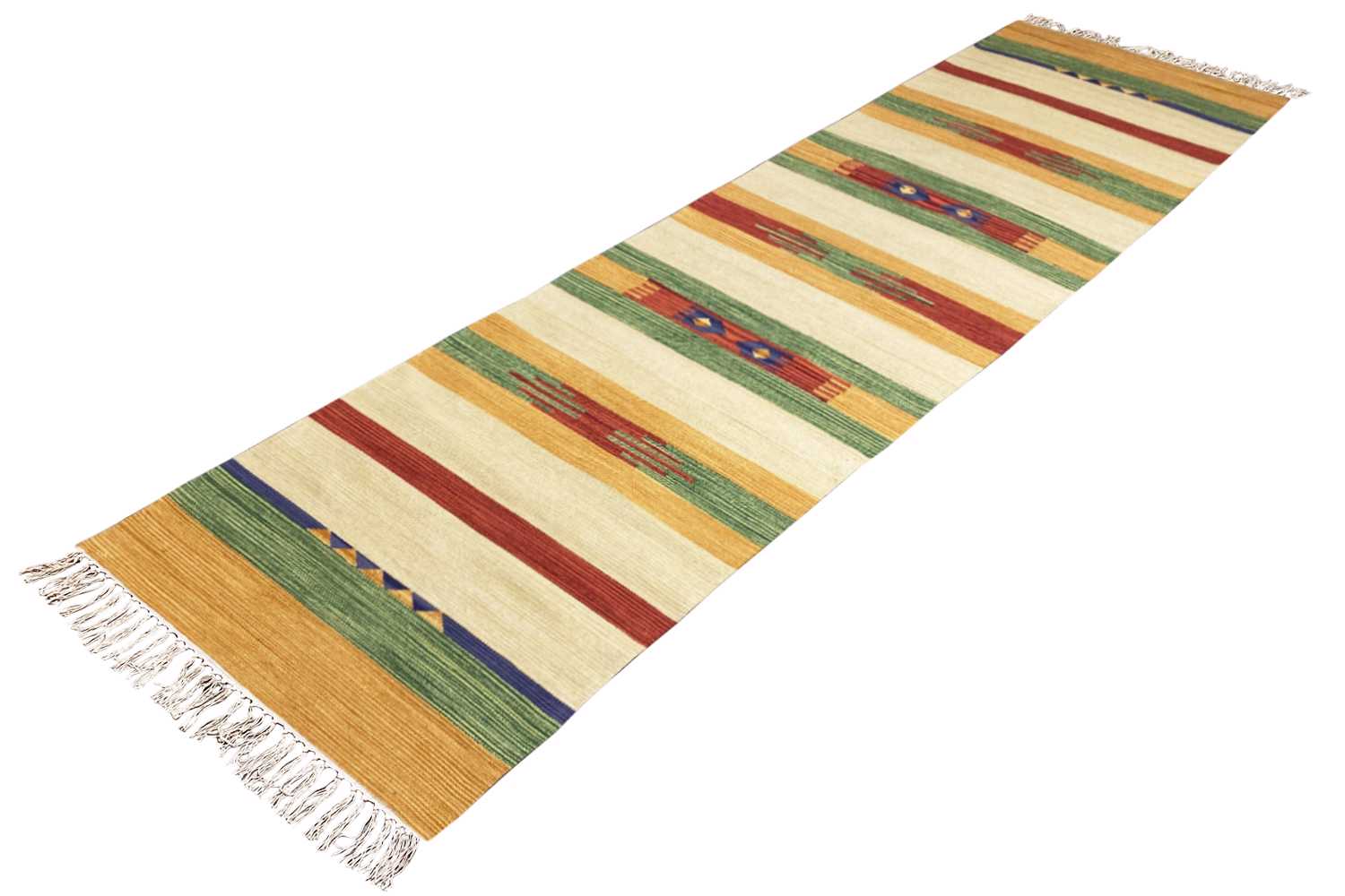  Moderner Kelim Läufer Teppich - Samak (80x300 cm) - Premium Teppich from German Carpet Shop - Just €75! Shop now at German Carpet Shop