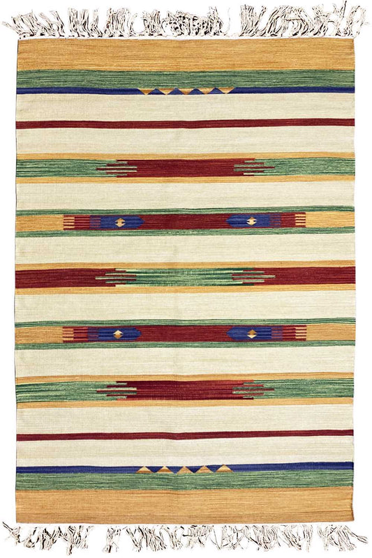  Moderner Kelim Teppich - Samak (140X200 cm) - Premium Teppich from German Carpet Shop - Just €89! Shop now at German Carpet Shop