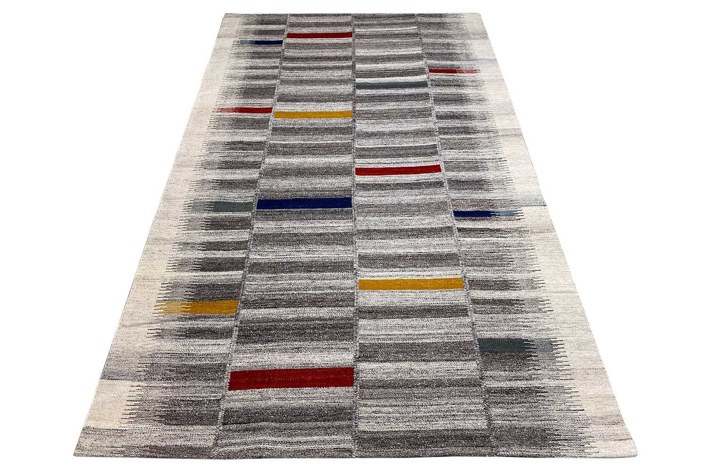  Moderne Kelim - Dhurrie - (241x154 cm) - Premium Kelim from German Carpet Shop - Just €139! Shop now at German Carpet Shop