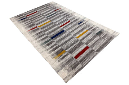  Moderne Kelim - Dhurrie - (241x154 cm) - Premium Kelim from German Carpet Shop - Just €139! Shop now at German Carpet Shop