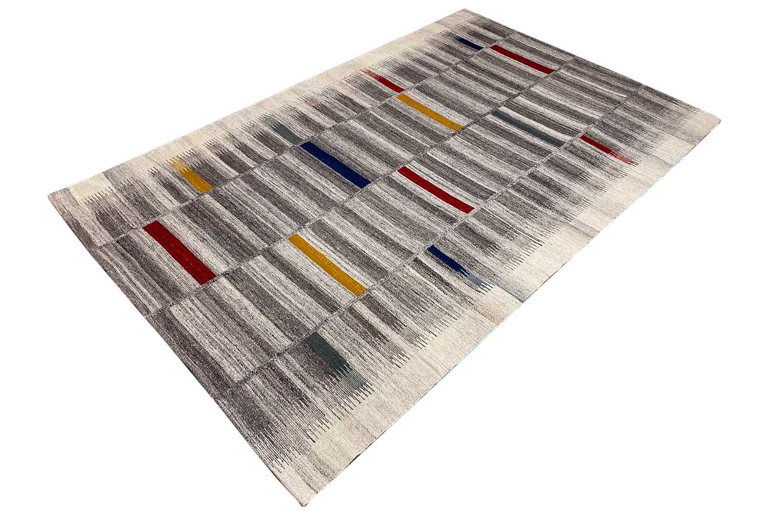  Moderne Kelim - Dhurrie - (241x154 cm) - Premium Kelim from German Carpet Shop - Just €139! Shop now at German Carpet Shop