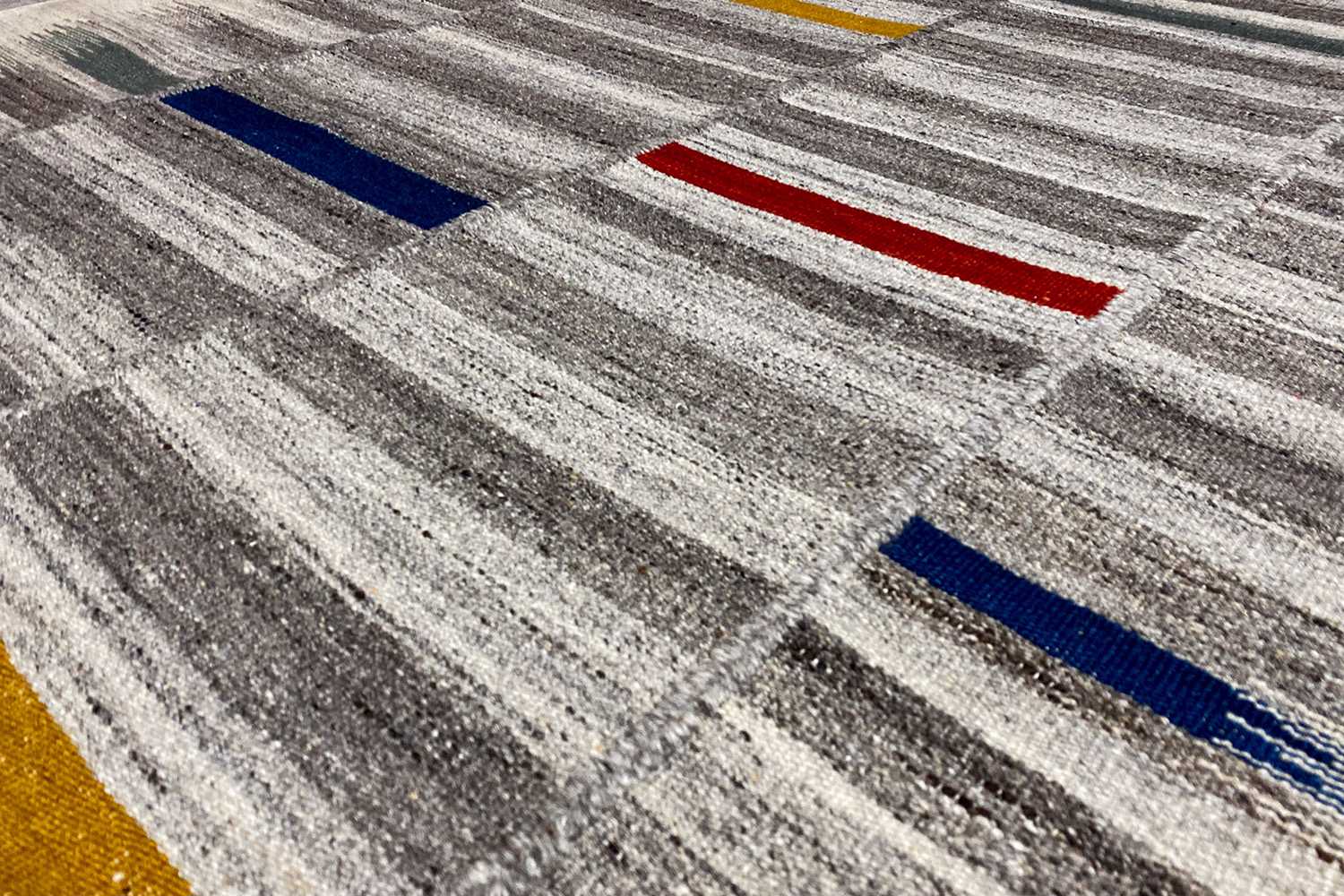  Moderne Kelim - Dhurrie - (241x154 cm) - Premium Kelim from German Carpet Shop - Just €139! Shop now at German Carpet Shop