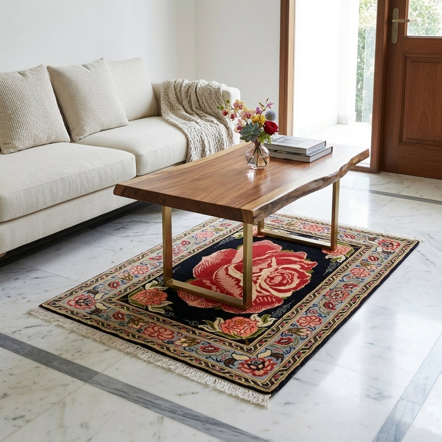 Tapis Hamedan Poshti - 59x83 cm
