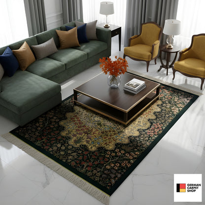 Tapis en soie Ghom - 900846 (123x79 cm)