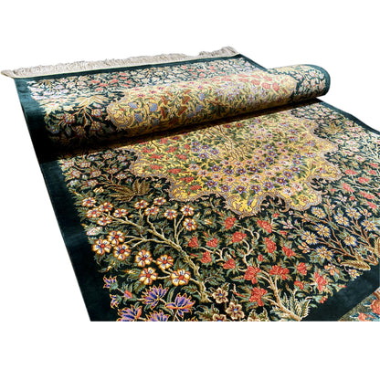 Tapis en soie Ghom - 900846 (123x79 cm)