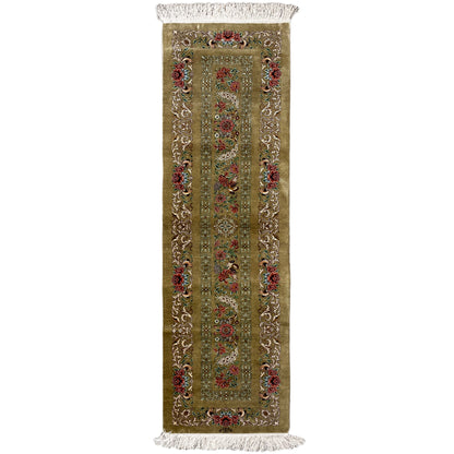 Tapis en soie Ghom - 904736 (195x53 cm)