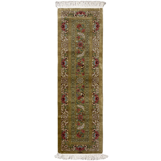 Tapis en soie Ghom - 904736 (195x53 cm)