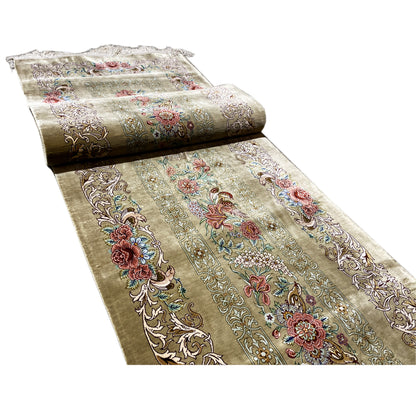 Tapis en soie Ghom - 904736 (195x53 cm)