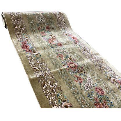 Tapis en soie Ghom - 904736 (195x53 cm)
