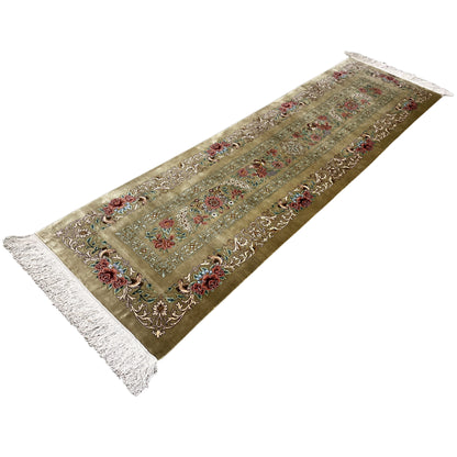 Tapis en soie Ghom - 904736 (195x53 cm)