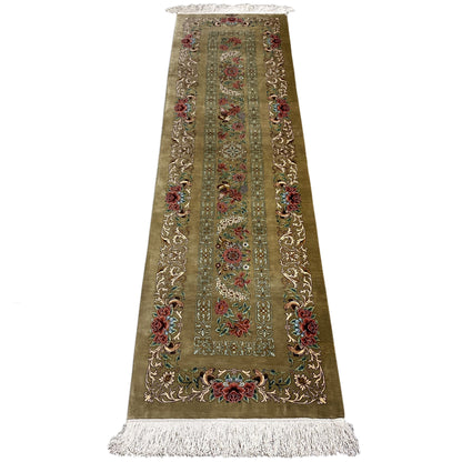 Tapis en soie Ghom - 904736 (195x53 cm)