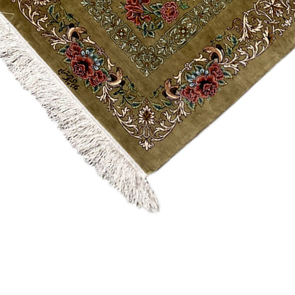 Tapis en soie Ghom - 904736 (195x53 cm)