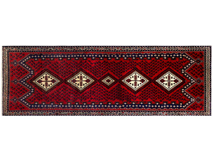Tapis coureur Sirjan rouge 280x89cm