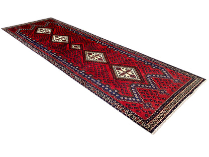 Tapis coureur Sirjan rouge 280x89cm