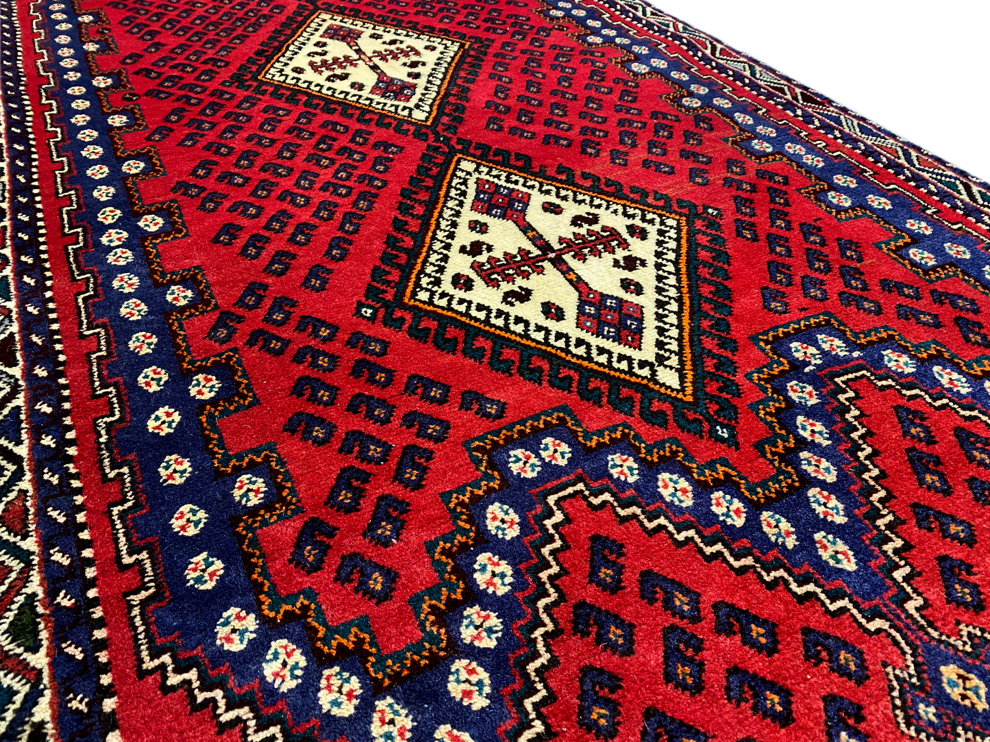 Tapis coureur Sirjan rouge 280x89cm