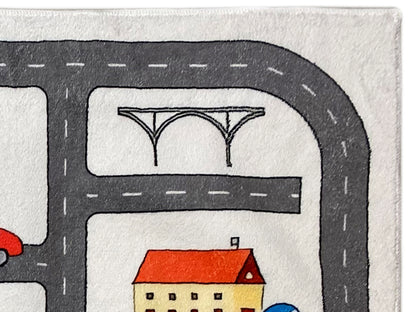 Tapis pour enfants « Rue », beige, 90 × 160 cm