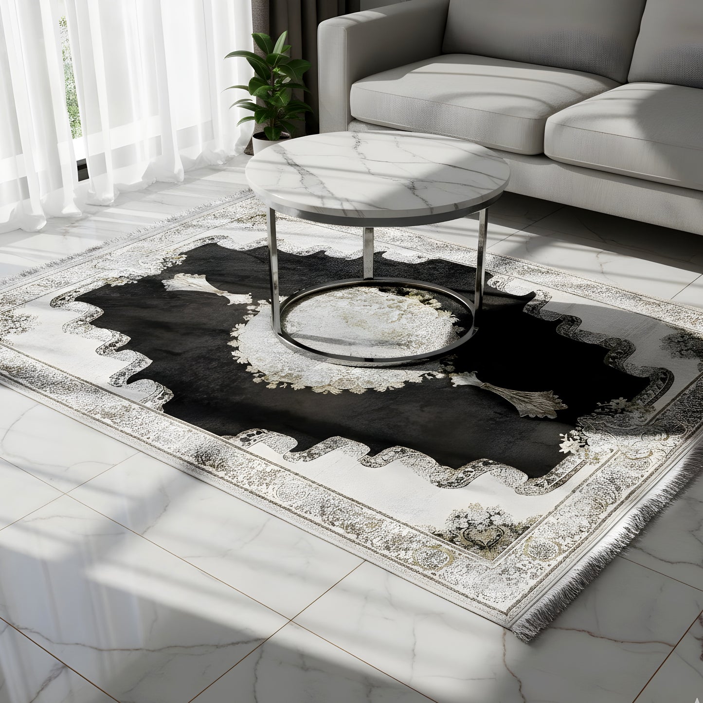 Wohnzimmerteppiche-1200-4040828-1415Rauchfarben - German Carpet Shop