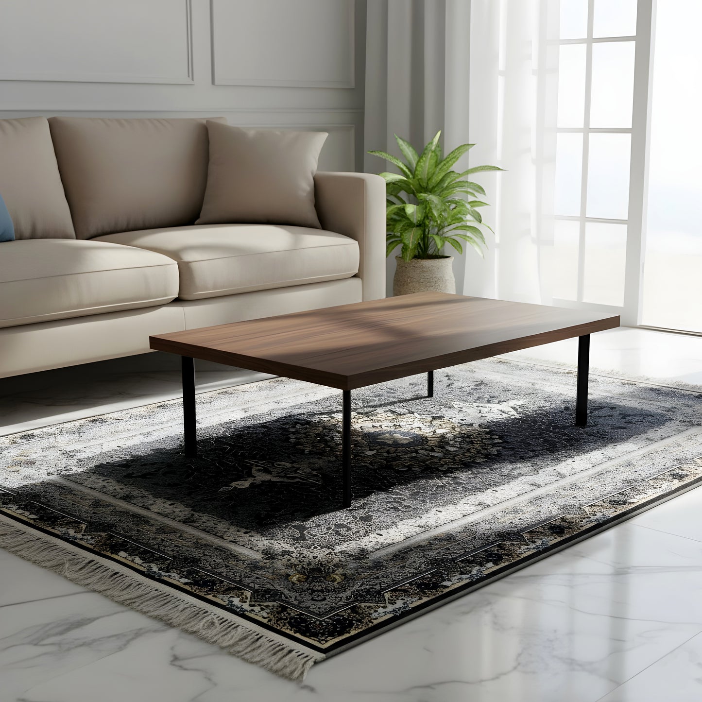 Tapis d'Orient Paris Noir 160x230 cm