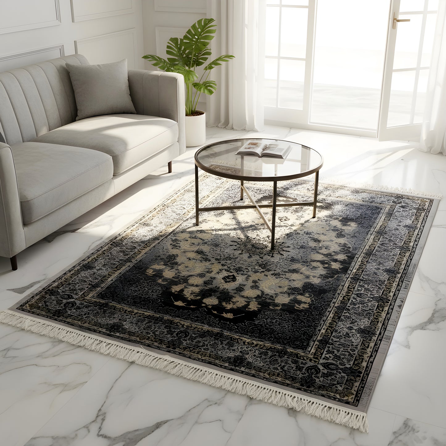 Tapis médaillon Manchester 160x230