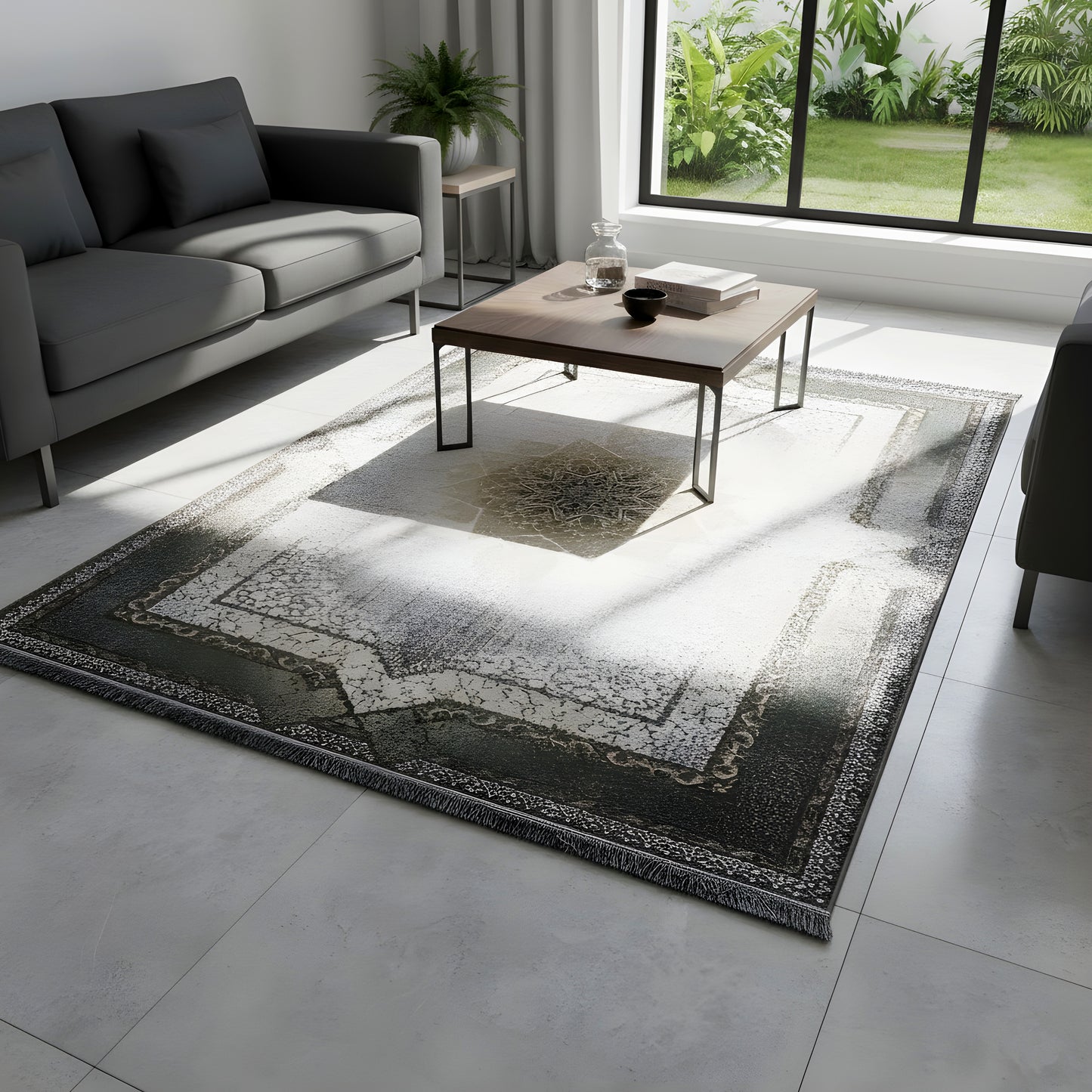 Étoile vert fumé 170x240cm