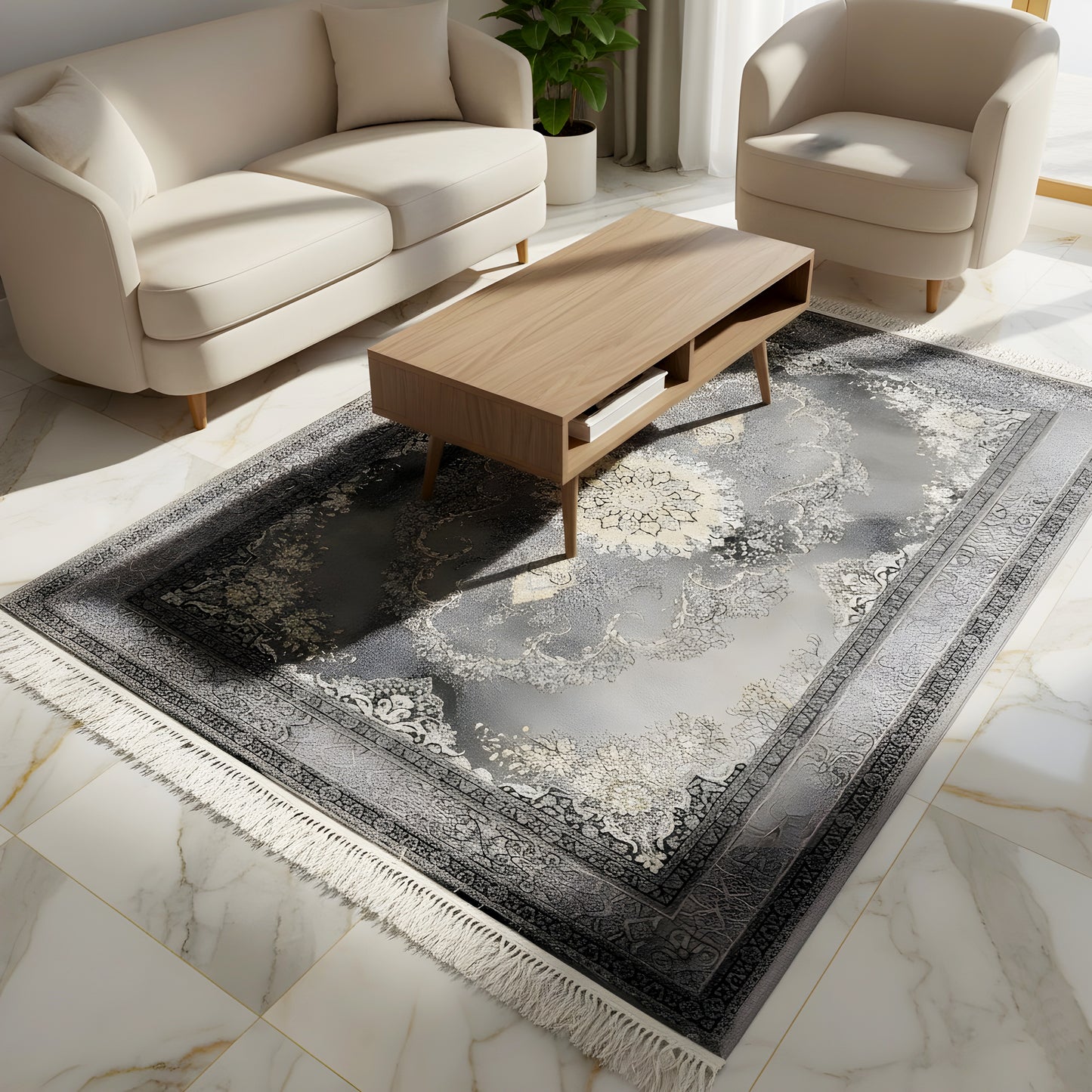 Médaillon Kashan 160x230cm