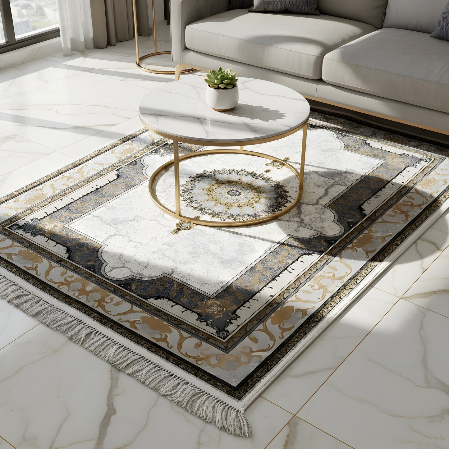 Tapis Hayat crème 160x230 cm