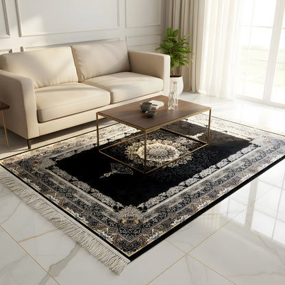 Tapis Elias noir 160x230 cm