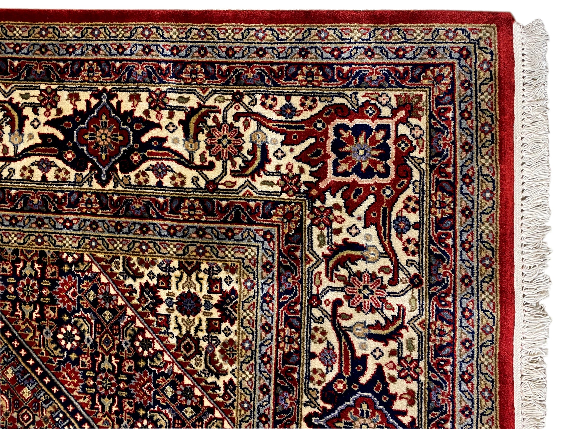 Persischer Stil Bidjar Teppich mit zentralem Medaillon in Rot