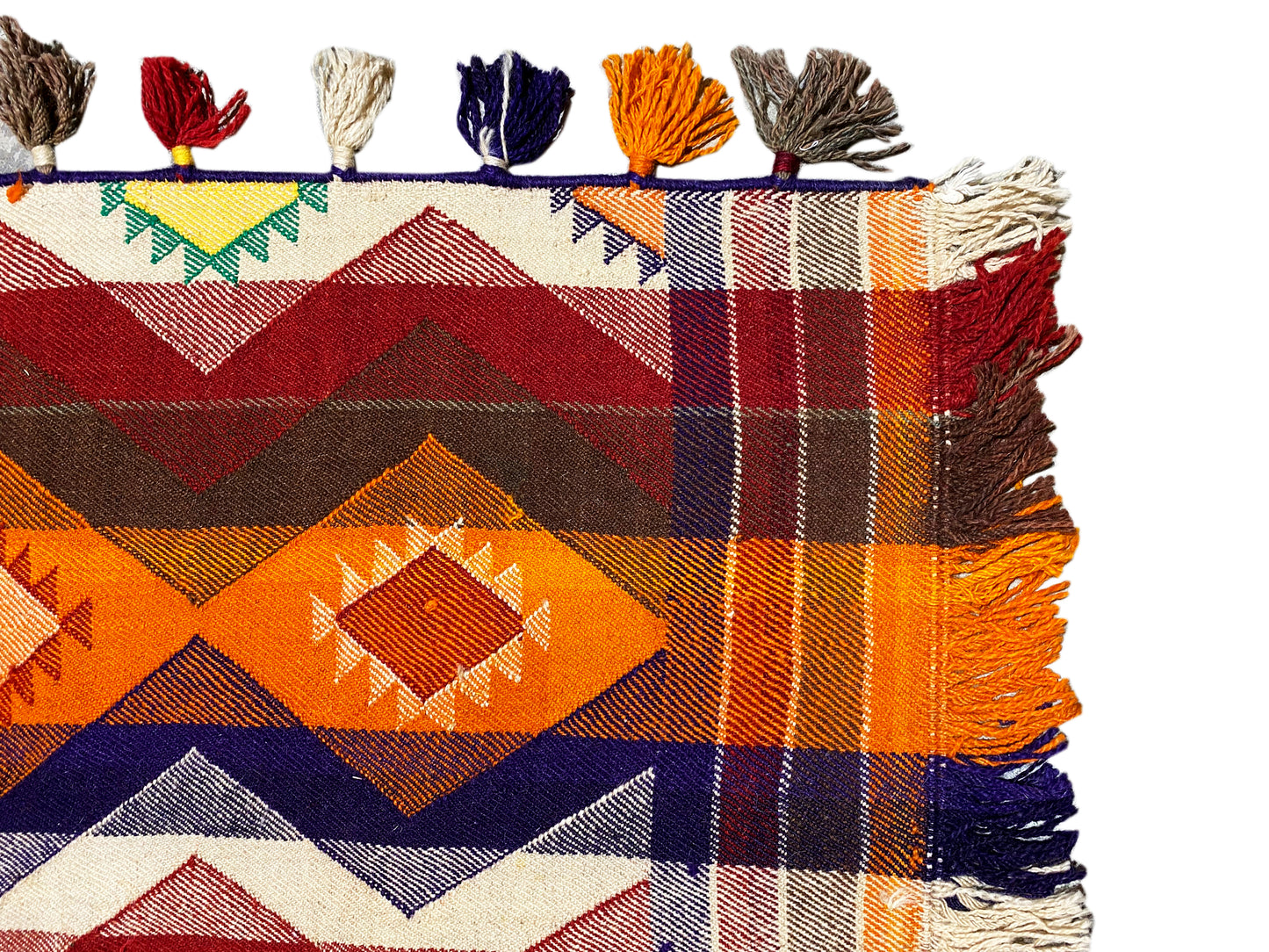 Schlafzimmer Deko Teppich Warme Farben Quasten