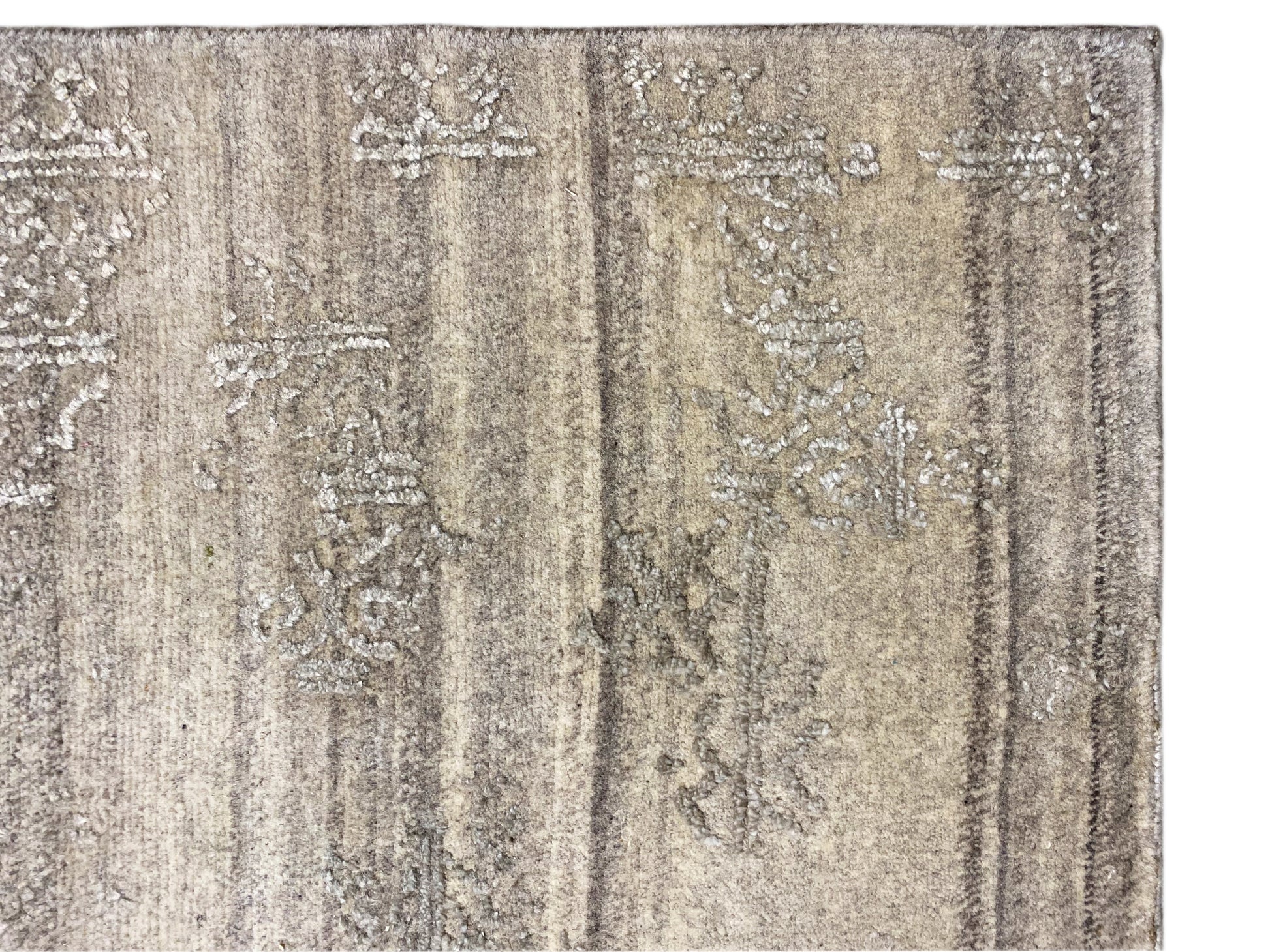 Edler Teppich aus Wolle und Viskose handgeknüpft