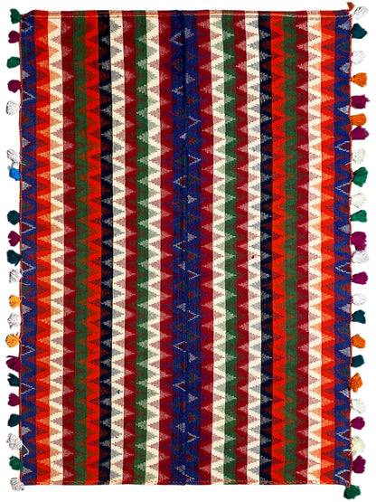 Esszimmer Läufer Bunt Gestreiftes Zickzack