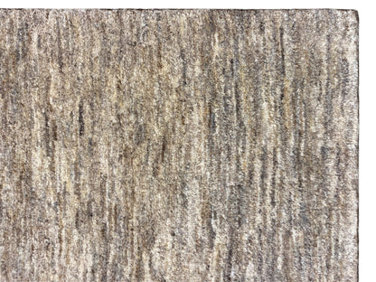 Zeitloser Gabbeh Teppich in sanften Beigetönen