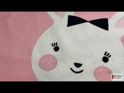 Tapis rond pour enfants Lapin, 120 cm