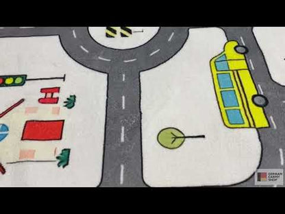 Tapis pour enfants « Rue », gris, 160x230 cm