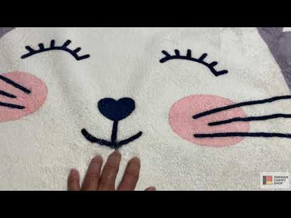Tapis rond pour enfants Chat, 160 cm