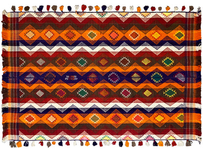 Esszimmer Teppich Geometrisches Muster Wolle