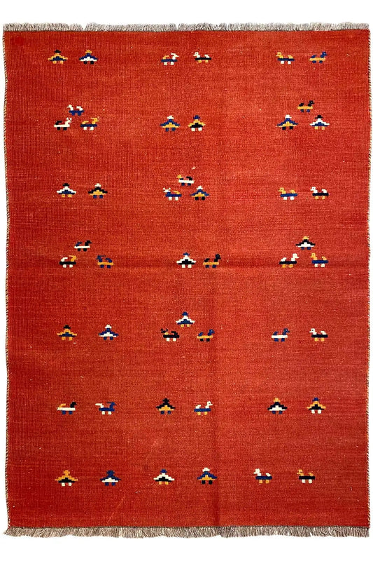 Kilim Qashqai - 2147 (155x102cm) - German Carpet Shop