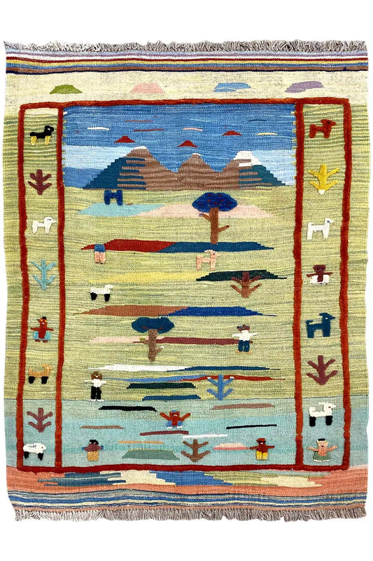 Kilim Qashqai - 800604 (120x86cm) - German Carpet Shop