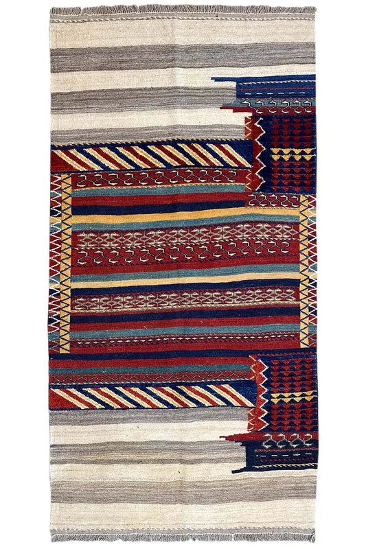 Kelim Bakhtiari (204x108cm) - German Carpet Shop